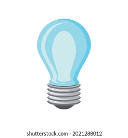 light bulb electricity isolated icon