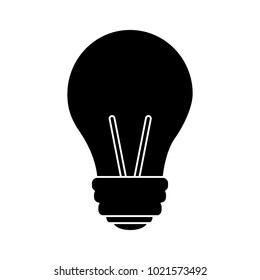 light bulb eletric illumination lamp icon