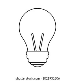 light bulb eletric illumination lamp icon
