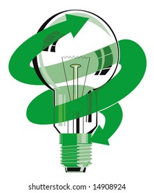 Light Bulb Energy saving symbol