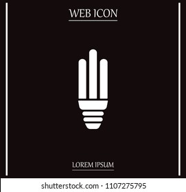 Light bulb energy-saving, vector icon.