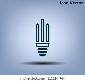 Light bulb energy-saving, vector icon.