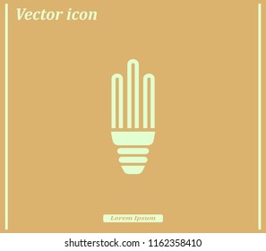 Light bulb energy-saving, vector icon.