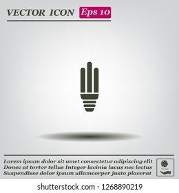 Light bulb energy-saving, vector icon.