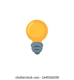 Light bulb fill style icon design, Energy power technology electricity illumination and innovation theme Vector illustration