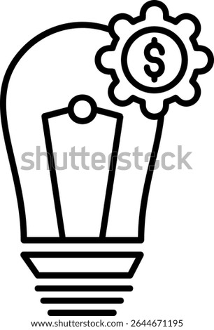 Light Bulb Filled Style Icon Design