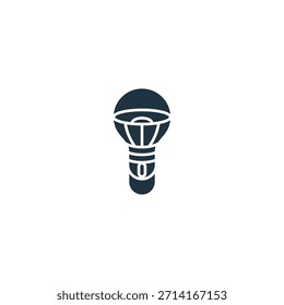 Concepto de diseño de logotipo de bombilla y linterna.