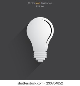 Light bulb flat webi con. Eps 10.