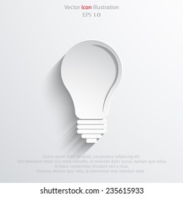 Light bulb flat webi con. Eps 10.