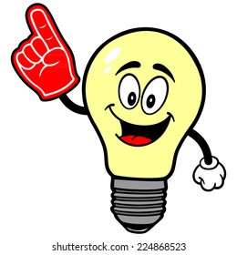 Light Bulb with Foam Finger