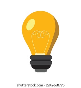 The light bulb is full of creative ideas and thoughts, Energy and idea symbol ilustrations.