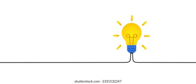 The light bulb is full of creative ideas And creative thinking, analytical thinking for processing. Light bulb icon. ideas symbol illustration. Isolated on white background. Vector