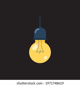 The light bulb is full of ideas for analytical and creative thinking. Energy concept elements symbol