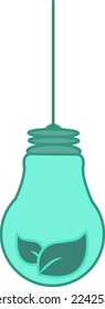 The light bulb is full of ideas for analytical and creative thinking. Energy concept element.