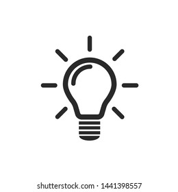 The light bulb is full of ideas And creative thinking, analytical thinking for processing. Light bulb icon vector. ideas symbol illustration.