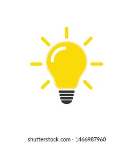 The light bulb is full of ideas And creative thinking, analytical thinking for processing. Light bulb icon vector. ideas symbol illustration.