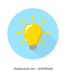 The light bulb is full of ideas And creative thinking, analytical thinking for processing. Light bulb icon vector. ideas symbol illustration.