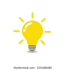 The light bulb is full of ideas And creative thinking, analytical thinking for processing. Light bulb icon vector. ideas symbol illustration.