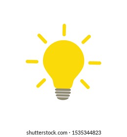 The light bulb is full of ideas And creative thinking, analytical thinking for processing. Light bulb icon vector. ideas symbol illustration.