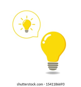 The light bulb is full of ideas And creative thinking