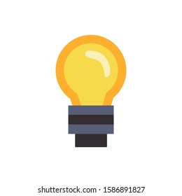 The light bulb is full of ideas And creative thinking, analytical thinking for processing. Light bulb icon vector. ideas symbol illustration