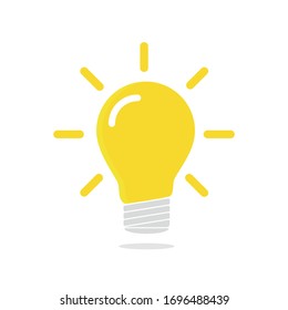 The light bulb is full of ideas And creative thinking, analytical thinking for processing. Light bulb icon vector. ideas symbol illustration.