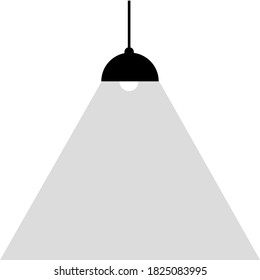 The light bulb is full of ideas And creative thinking, analytical thinking for processing. Light bulb icon vector. ideas symbol illustration.Black ceiling lamp Yellow luminous On a white background.