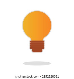 Light bulb full of ideas and creative thinking, analytical thinking to process. Light bulb icon vector. idea symbol illustration.