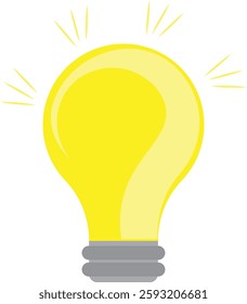 light bulb is full of ideas And creative thinking, analytical thinking for processing. Light bulb icon vector. ideas symbol illustration.