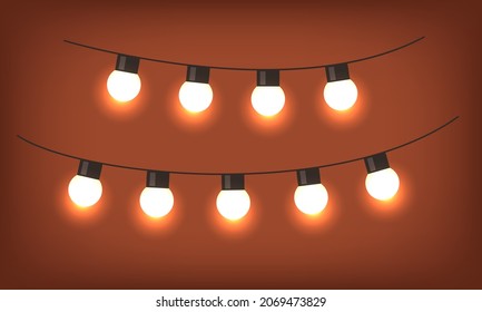 Parcela de bombilla. Ilustración vectorial 3d.