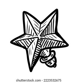 ilustración vectorial de la bombilla de luz aislada en fondo blanco