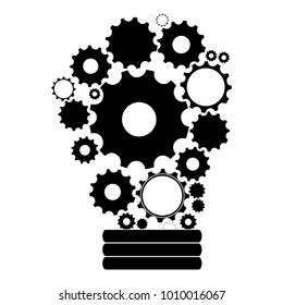 Light bulb with gears