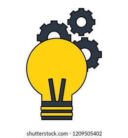 light bulb gears creativity