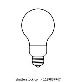 light bulb or glass light bulb on background vector illustration
