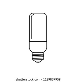light bulb or glass light bulb on background vector illustration

