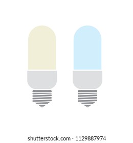light bulb or glass light bulb on background vector illustration
