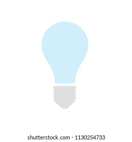 light bulb or glass light bulb  on background vector light bulb icon illustration

