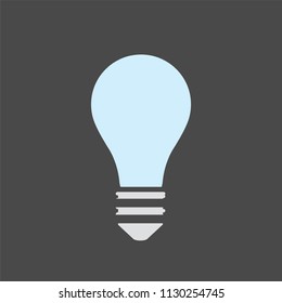 light bulb or glass light bulb  on background vector light bulb icon illustration

