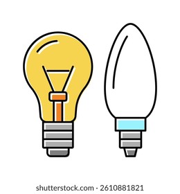 light bulb glass production color icon vector. light bulb glass production sign. isolated symbol illustration