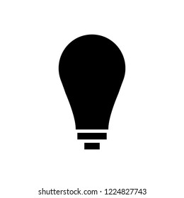 Light bulb glyph icon