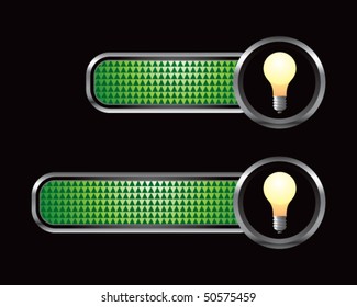light bulb green checkered tabs