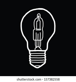 LIGHT BULB - HAND DRAWN