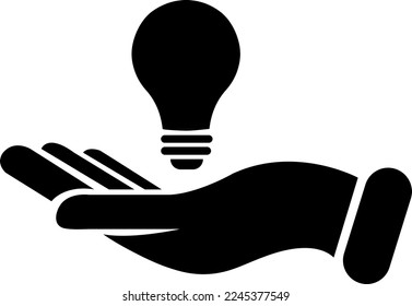 bombilla en el estilo de moda del vector de la mano sobre fondo blanco..eps
