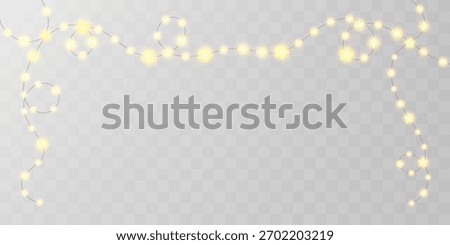Light bulb hanging curtain, sky chirstmas star garland. Christmas fairy string decor bg, festoon png vector. White gold isolated new year chain, xmas glitter. Wedding frame, winter night header lamps