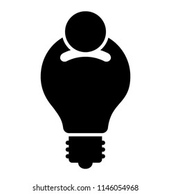 A light bulb having coin sign in it depicting creative idea 