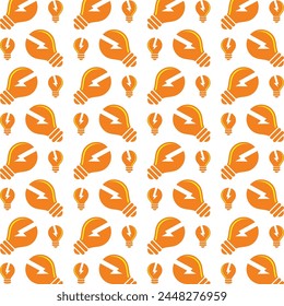 Light Bulb high class trendy multicolor repeating pattern vector illustration design