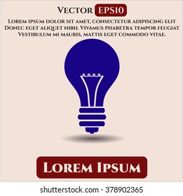 Light bulb high quality icon