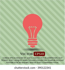 Light bulb high quality icon