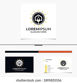 Light bulb home idea, creative, technology icons