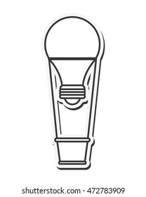 light bulb hot air balloon great idea creative icon. Flat and Isolated design. Vector illustration